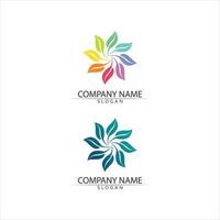 Tree leaf vector and green logo design friendly concept