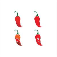 Chili icon Red hot natural chili icon vector Illustration