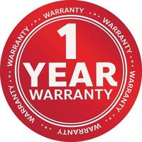 warranty shop promotion tag design for marketing vector