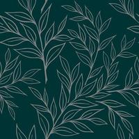 SEAMLESS BACKGROUND WITH BRANCHES OF RUSKUS vector