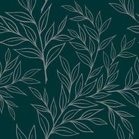 SEAMLESS BACKGROUND WITH BRANCHES OF RUSKUS vector