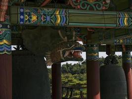 campanas en el templo de naksansa, corea del sur