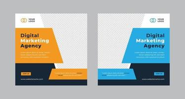 Digital marketing web banner template. vector