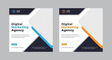 Digital marketing web banner template. vector