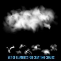 niebla de vapor nubes de humo un conjunto de elementos para crear