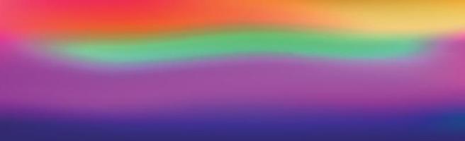 Blurred large panoramic summer background multicolored gradient vector