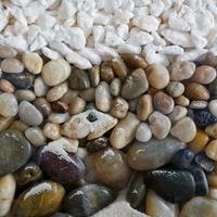 Tumbled stone abstract textured background photo