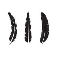 feather icon Vector Illustration design Logo
