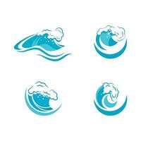 Water wave icon vector design