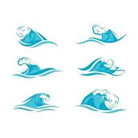 Water wave icon vector design