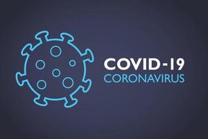 Covid-19 Coronavirus background vector