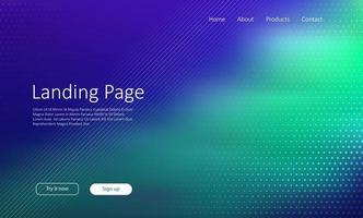 abstract website landing page vector