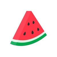 Watermelon vector. red fruit cut into pieces with seeds inside Refreshing food in the summer vector