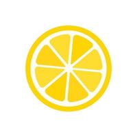 Sour yellow lemons. High vitamin C lemons are cut into slices for summer lemonade. vector