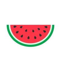 Watermelon vector. red fruit cut into pieces with seeds inside Refreshing food in the summer vector