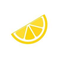 Sour yellow lemons. High vitamin C lemons are cut into slices for summer lemonade. vector