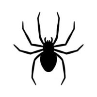 silhouette of a spider hanging from a web Abandoned House Horror Ideas for Halloween vector