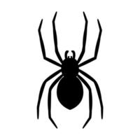 silhouette of a spider hanging from a web Abandoned House Horror Ideas for Halloween vector