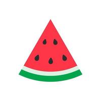 Watermelon vector. red fruit cut into pieces with seeds inside Refreshing food in the summer vector
