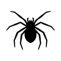 silhouette of a spider hanging from a web Abandoned House Horror Ideas for Halloween vector