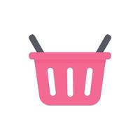 Vector shopping basket. A basket to put the products you like from online shopping.