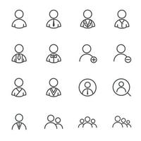 iconos de usuario de personas. ilustración vectorial vector