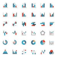 Graph icons sign design. Vector illustration