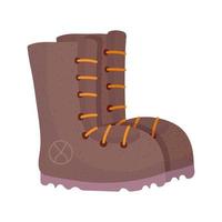 boot fashion trendy vector