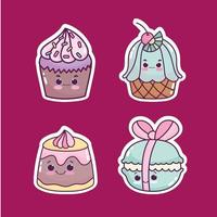 cute sweet food vector