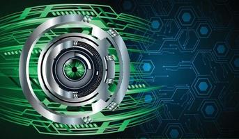 eye cyber circuit future technology concept background vector