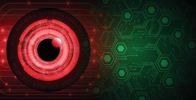 eye cyber circuit future technology concept background vector