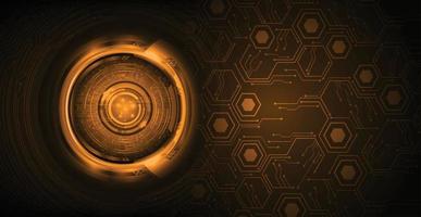 eye cyber circuit future technology concept background vector