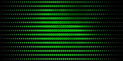 Dark Green vector backdrop with dots. Modern abstract illustration with colorful circle shapes. Pattern for booklets, leaflets.