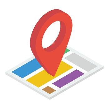 Location Map Elements vector