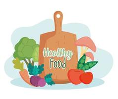 healthy food fresh vector