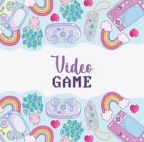 cute video game vector