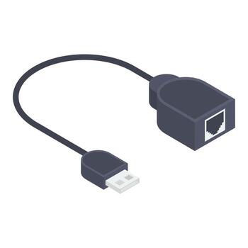 Data Cable Elements vector