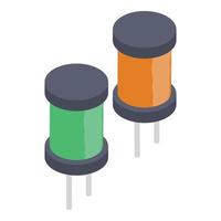 Computer Capacitors Elements vector