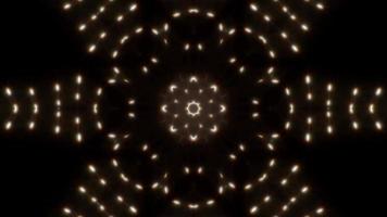 Blinking Light Dots Spread Kaleidoscope Loop 4K video