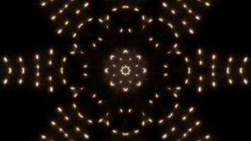 blinkende Lichtpunkte verteilen Kaleidoskopschleife 4k video