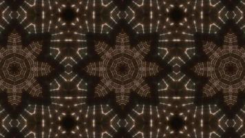 Blinking Flower Shapes Kaleidoscope Loop 4K video