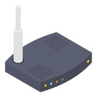 Wifi Router and Device Title vector