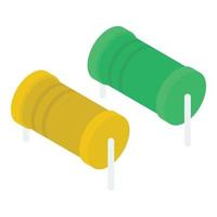 Computer Capacitors Elements vector