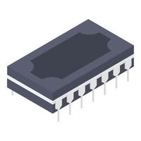 elementos de circuito integrado vector