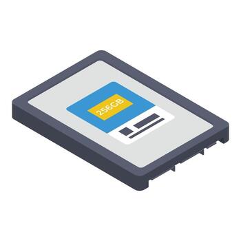 unidad de estado sólido vector