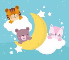 cute animals cartoon vector