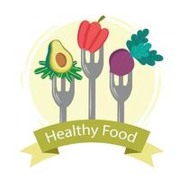 healthy food diet vector