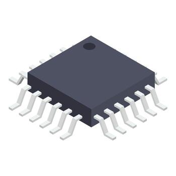 elementos del chip del procesador vector