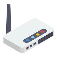 Wifi Router and Device Title vector