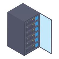 Data Server Rack vector